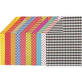 Colortime Mönstrade Papper A4 250g 20 Blad