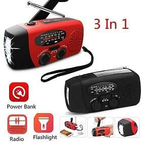 Vevradio Solar Dynamo Powerbank 1200mAh