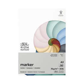 Winsor & Newton Blödningsfritt Markerblock A3 75g 50 Blad