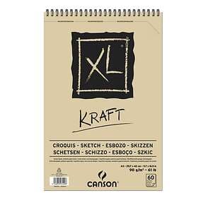 Canson XL Kraft Skissblock A3 90g 60 Blad