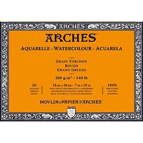 Arches Akvarellblock GT 18x26cm 300g 20 Blad