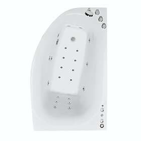 Bathlife Bubbelbadkar Trivsam Vänster Premium 160x100 (Vit)