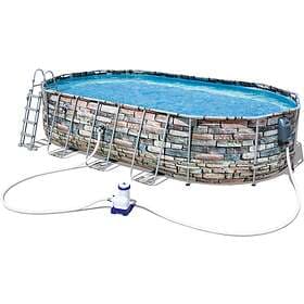 Bestway Power Steel Comfort Jet Oval Pool Set 610x366x122cm