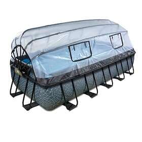Exit Rectangular Pool with Sandfilter, Cover and Heat Pump 540x250x100cm