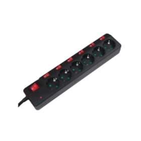 LogiLink LPS233 6-Way Switch 1,5m