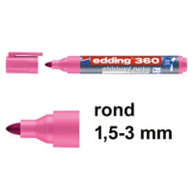Edding 360 Whiteboardpenna Rund (rosa)