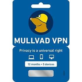 Mullvad VPN 5 Devices 1 Year