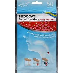 Medcoat Tablettöverdrag Jordgubb 50st
