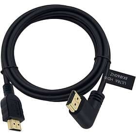 NÖRDIC HDMI - HDMI Ultra High Speed (angled) 2m