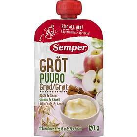 Semper Ätklar Gröt Äpple & Kanel 6M 120g
