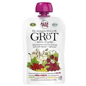 Alex&Phil Gröt med Hallon & Röda Vinbär 6M 100g