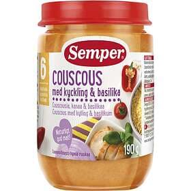 Semper Couscous med kyckling & basilika 6M 190g