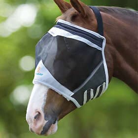 Shires Flugmask utan Öron Svart/Grå X-Full