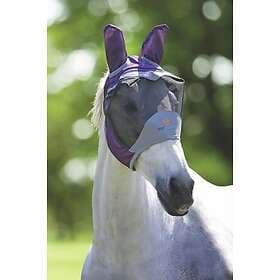 Shires Flugmask Deluxe Rosa/Grå X-Full