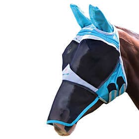 Shires Flugmask med Öron & Nos Teal/Grå Cob