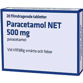 Paracetamol NET 500mg 20 Tabletter