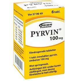 Pyrvin 100mg 6 Tabletter