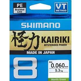 Shimano Kairiki 8 Flätlina 150m M Green 0,06mm 5,3kg