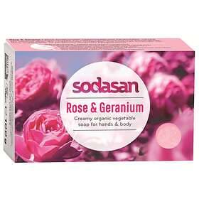 Sodasan Rose & Geranium Soap 100g