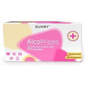 Gunry AlcoWipes Singelpack 20-pack