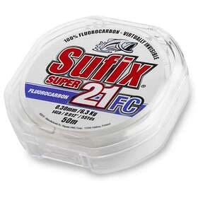 Sufix Super 21 Fluocarbon 20m Klar 0,50mm