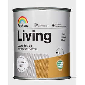 Beckers Lackfärg Living Blank Svart 0,75L