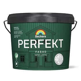Beckers Akrylatfärg Perfekt Fasad Plus 10L Utevit
