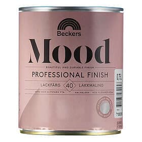 Beckers Lackfärg Mood Pro Vit Halvblank 0,75L