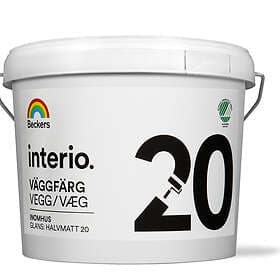 Beckers Väggfärg Interio Halvmatt Vit/Bas A 9L