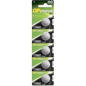 GP Batteries Lithium Knappcellsbatteri CR2032 5-pack