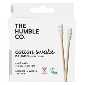 The Humble Co. Bamboo Natural Cotton Swabs Spiral 100st