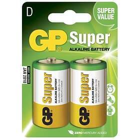 GP Batteries Super Alkaline D (LR20) 2-pack