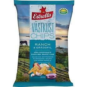 Estrella Västkustchips Ranch & Gräddfil 180g