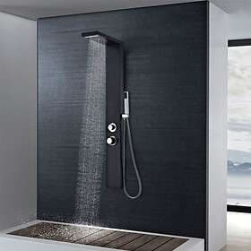 vidaXL Shower Panel 142373 (Svart)