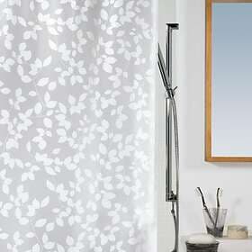 Spirella Duschdraperi Blatt White 180x200cm