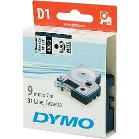 Dymo Label Cassette D1 Black on White 9mmx7m