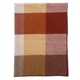 Klippan Yllefabrik Ullpläd Block Rost (130x180cm)