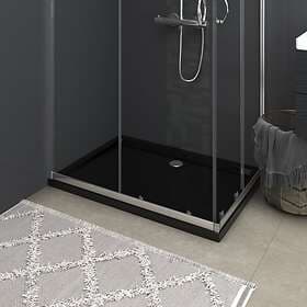 vidaXL Duschkar 148915 Rektangulärt ABS 70x100cm (Svart)