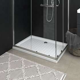 vidaXL Duschkar 148899 med Prickar ABS 70x100cm (Vit)