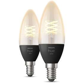 Philips Hue Filament LED E14 Candle 2100K 300lm 4,5W 2-pack (Dimbar)