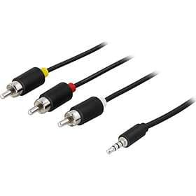 Deltaco 3.5mm - 3RCA 10m