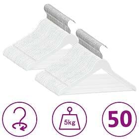 vidaXL Klädgalgar 50-pack