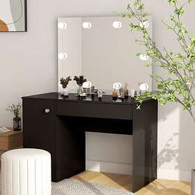 vidaXL Sminkbord 110x55x145cm (inkl. LED)