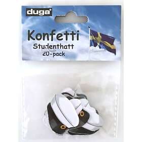 Duga Confetti Studentmössa 20-pack