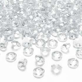 PartyDeco Kristalldiamanter Klar 100-pack