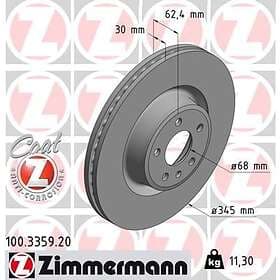 Otto Zimmermann Bromsskiva COAT Z 100.3359.20