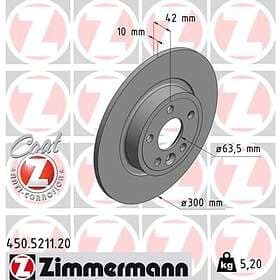 Otto Zimmermann Bromsskiva COAT Z 450.5211.20
