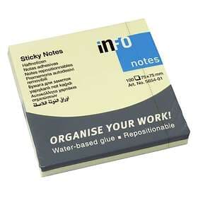 Nordic Brands Info Notes Gul 75x75mm