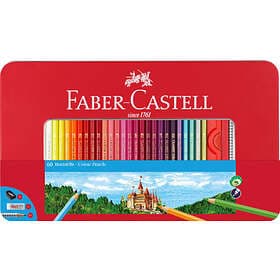 Faber-Castell Färgpennor Hexagonal Slott Metalletui 60 färger 115894