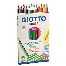 Giotto Färgpennor Mega 12-pack Guld/Silver 24-pack 11-225600 11-518000